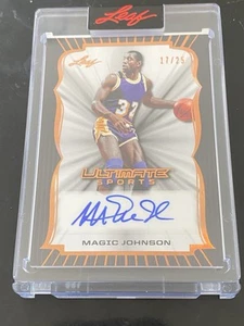 Magic Johnson 2024 Leaf Ultimate Sports Bronze On CardAuto /25 Sealed SSP - Picture 1 of 3