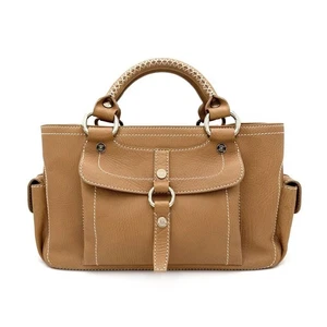Celine Triomphe Leather Hand Boogie Bag Brown Used Excellent Condition Auth JPN. - Picture 1 of 24