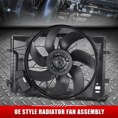 Conjunto de ventilador de refrigeración radiador estilo OE para Mercedes Clase C CLK320 CLK430 01-07 Foto 1 de 4