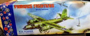 VINTAGE 1954 AURORA MARTIN B-26 MARAUDER 1:46 SCALE~ORIGINAL KIT`COMPLETE OB! - Picture 1 of 4