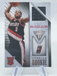 2013-14 Titanium Titanium Rookie #50 CJ McCollum /325 Player Worn Material RC - Picture 1 of 6