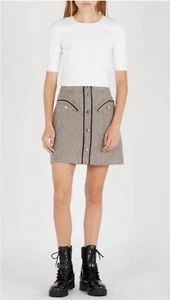 NWT! Maje Straight Pencil Mini Skirt Size 36 - Picture 1 of 8