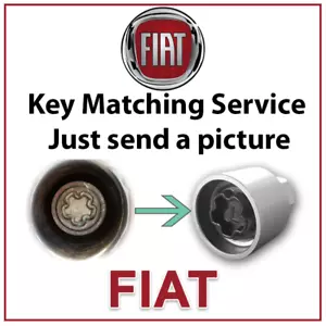 Originale FIAT Security Master Bloccaggio Ruota Dado Chiave Bullo Chiave UK Blocco Ruota Abbinato - Foto 1 di 12