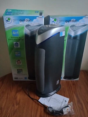 (TWO) Germ Guardian AC4825E 4 合 1 空气净化器 Hepa 过滤器黑色 - 全新!! — 第 1/4 张图片