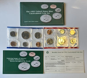1993 Uncirculated Coin Set U.S Mint Original Government Packaging OGP- - Picture 1 of 5