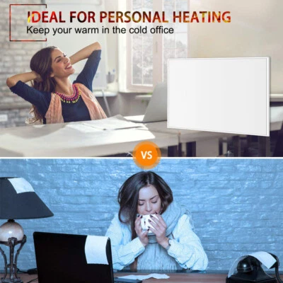 Calentador Radiante Infrarrojo 600W Panel Calentador Infrarrojo Eléctrico Calor Instantáneo Interior Foto 1 de 4