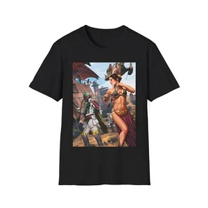 Boba Fett Princess Leia Star Wars Art work  T-Shirt - Picture 1 of 36