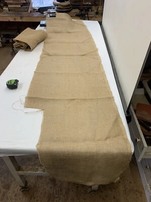 Lot Of Three Pieces Of Genuine Burlap Approximately 3.5 Square Yards - Image 1 of 4