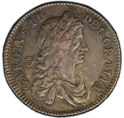 England - 1663 Charles II Shilling - PCGS XF45 - STUNNING ORIGINAL TONED EXAMPLE - Image 1 of 4