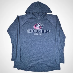 Columbus Hockey Sudadera con Capucha Camiseta Hombres XXL Azul Brezo Ligero Atuendo 108 Puntadas - Imagen 1 de 9