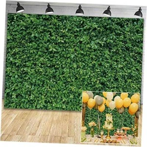 7x5ft Polyester Spring Greenery Leaves Grass Nature Photography Backdrop 7'x5' - Picture 1 of 6