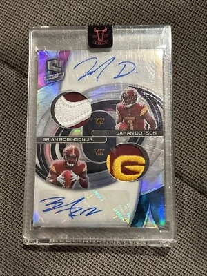 Washington Commanders Nebula /2 Panini Spectra Auto Brian Robinson Jahon Dotson - Image 1 of 3