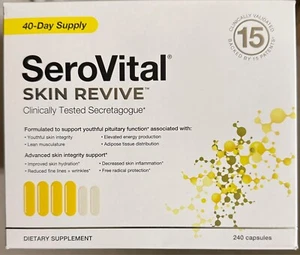 SeroVital Skin Revive 40 Días Suministro 240 Cápsulas Envejecimiento Saludable Piel Revitalizada - Imagen 1 de 5