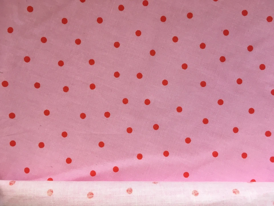 33cm x 170cm IKEA Rosali Fabric Dot Mini Spot Pink Lightweight Cotton New - Image 1 of 1
