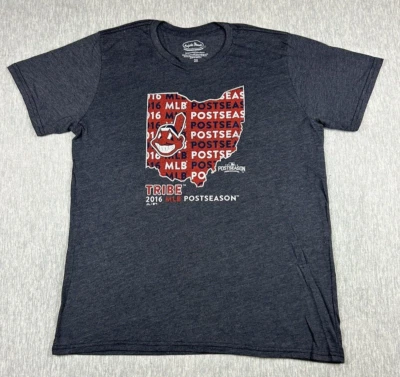 Cleveland Indians Baseball Jersey Mens 2XL Blue Graphic Guardian Majestic USA - Image 1 of 4