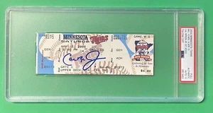 CAL RIPKEN JR. 3000 HIT FULL TICKET AUTOGRAPH PSA/DNA AUTHENTIC AUTO GRADE 10 - Picture 1 of 2