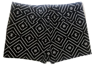 Joe Fresh Women’s Black And White Geometric Print Sailor Shorts 10 - Picture 1 of 10