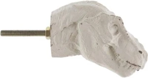 White T-Rex Resin Drawer Knob Jurassic Park Theme Home Decor Set of 2 - Picture 1 of 3