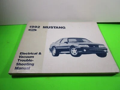 1992 FORD MUSTANG  ELECTRICAL AND VACUUM TROUBLESHOOTING  MANUAL NICE - Image 1 of 4