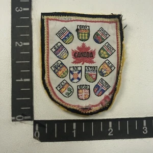 Vtg w/damage on bottom Canada Many Coat Of Arms Patch C09T - Picture 1 of 2