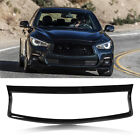 New Front Bumper Grille Trim Cover Glossy Black Protective Front Grille Overlay