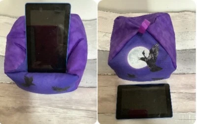 Gothic Raven Desktop iPad Pro tablet Kindle Device cushion Beanbag stand holder - Image 1 of 4