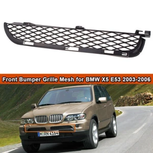 Parrillas delanteras laterales izquierdas parachoques superior malla parrilla moldura para BMW X5 E53 2004~2006. - Imagen 1 de 5