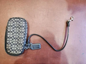 Coach Wallet Phone Case Black 5" x 3" - Zdjęcie 1 z 2