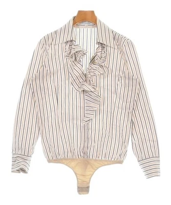 Camisas informales NARA CAMICIE blancas x beige marrón (patrón de rayas) 200615325231 Foto 1 de 4