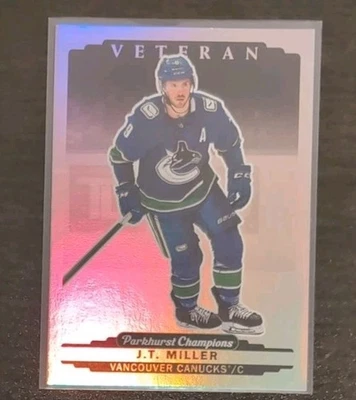 JT Miller #193 2022-23 Parkhurst Champions Color Variant Hockey Card Vancouver - Image 1 of 3