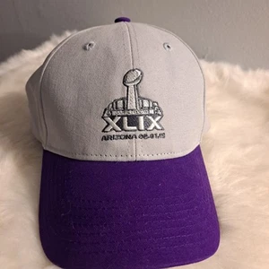 NFL Super Bowl XLIX Hat  02.01.15 Patriots Vs Seahawks  *Kids Hat* - Picture 1 of 7