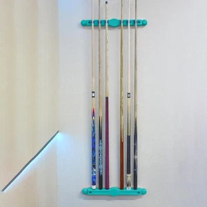 Billiard Pool Cue Rack Pool Equipment Wood 6 Cues Organizer Pool Cue Holder - Picture 1 of 7