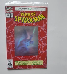Web of Spider-Man 90 hologram 30th anniversary 1992 Marvel Comics Alex Saviuk Ho - Picture 1 of 3