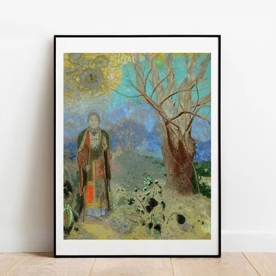 Impresión artística El Buda por Redon giclee póster galería pared arte decoración del hogar vintage Foto 1 de 4