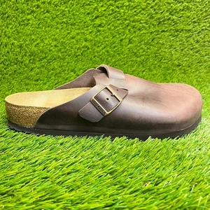 Birkenstock Boston Mens Size 10 Brown Beach Walking Outdoor Mule Clogs Sandals - Picture 1 of 10