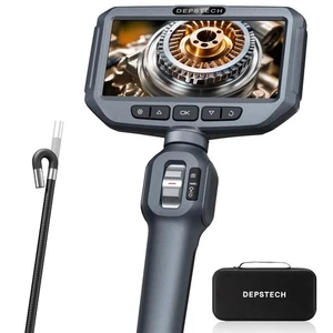 Two-Way Articulating Borescope Camera with Light, Industrial Endoscope with A... - Foto 1 di 8