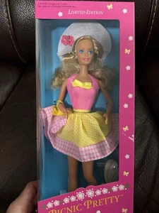 Barbie Picnic Pretty Limited Edition Doll 1992 Mattel #3808 Vintage 90’s NRFB - Picture 1 of 9