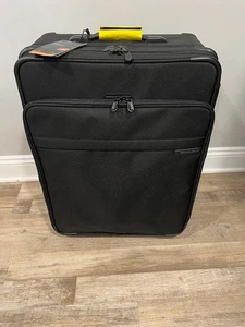 Briggs And Riley 24" Suitcase 2 Wheel Expandable Black New With Tags - Picture 1 of 8