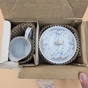 Vintage Imperial China Sevilla Sahne & Zuckerdose mit Deckel mit Dalton 5303 Japan Neu! - Bild 1 von 9