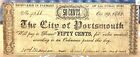 1862 25 Cents The City Of Portsmouth Virginia Obsolete Currency Note   Nt1267