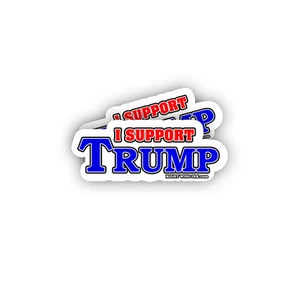 Paquete de 2 calcomanías pegatinas parachoques presidente republicano Trump I APOYO TRUMP - Imagen 1 de 1