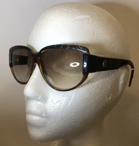 Laura Biagiotti sunglasses vintage oversized glamorous Black Pearl Tortoise Gold - Picture 1 of 12
