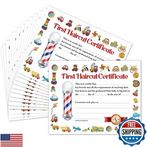 First Haircut Certificate, 25 Pcs First Haircut Achievement Certificates of R - Picture 1 of 4