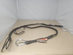 Squids 3100 Tool Lanyard with Single Carabiner, Standard Length, Black Qty:2 - Picture 1 of 3