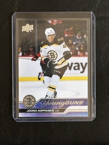 2023-24 Joona Koppanen Upper Deck Series 1 Young Guns # 203. Boston Bruins.