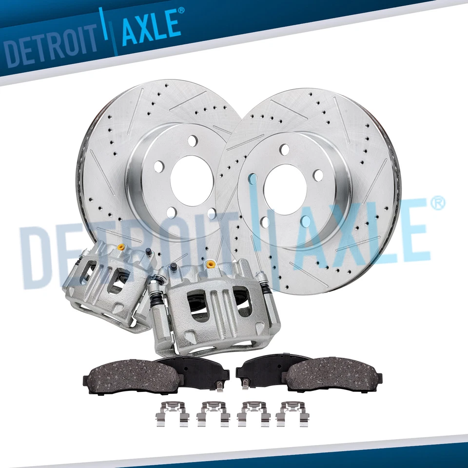 Rotores perforados delanteros pinzas pastillas de freno para Ford Explorer Sport Ranger B4000 Foto 1 de 4