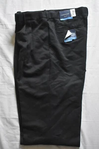 Croft & Barrow Men's Classic Pleated Microfiber Navy Dress Pants Size 36 X 30 - Picture 1 of 5