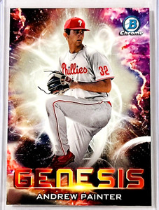 Andrew Painter 2021 Bowman Draft Genesis Chrome Insert #GNS-12 Prospect Card