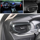 For Ford Explorer 2020 Car Dashboard Air Vent Cover Trim Carbon Fiber Look
