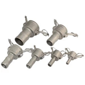 Acoplador hembra de 1/2"" 1"" 2"" in tipo C Camlock a manguera púa accesorio de acero inoxidable - Imagen 1 de 13